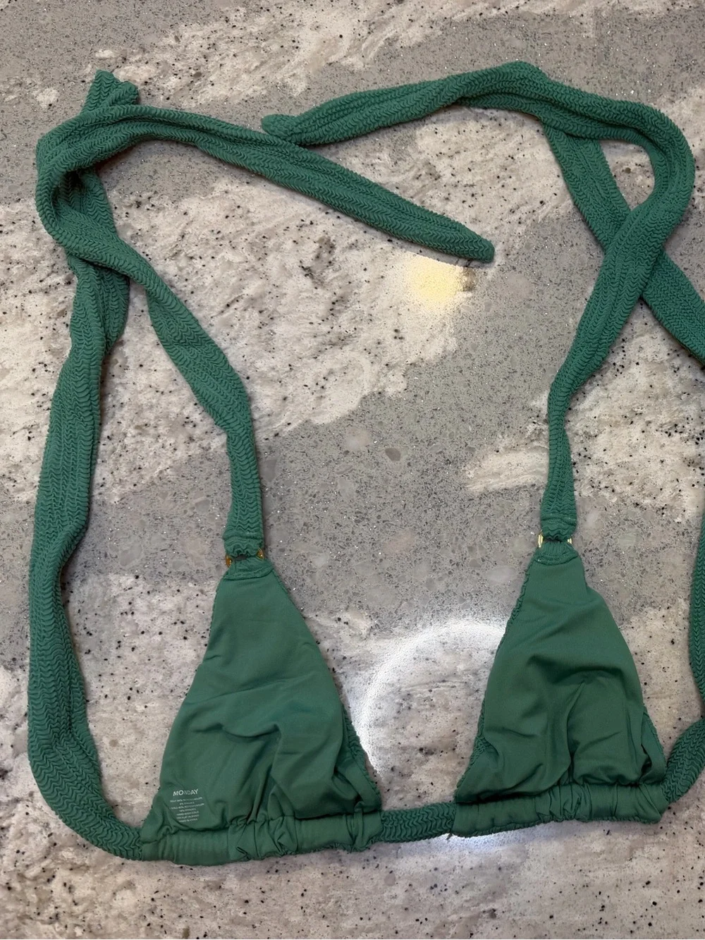 Monday Swimwear MOROCCO TOP - POND CRINKLE Size V